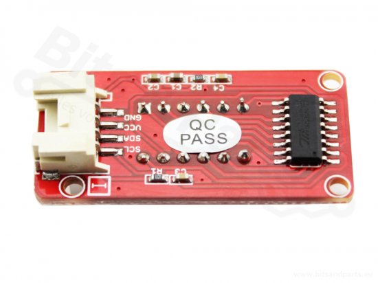 Cijferdisplay 4-digits 7-segments TM1650 clock rood - Crowtail - Elecrow